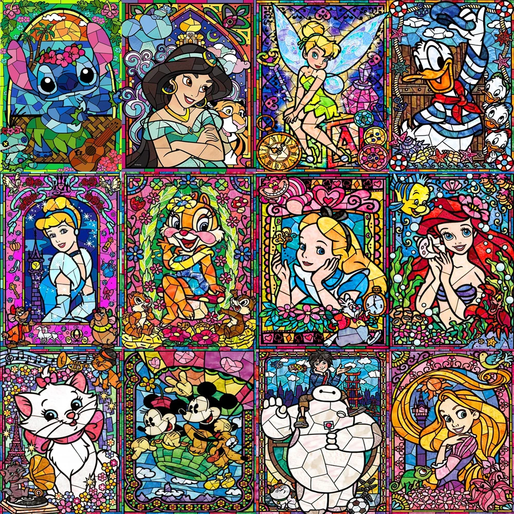 

Алмазная живопись Disney, набор мультяшных персонажей, хобби, искусство, 5D «сделай сам», круглая картина, сказочная принцесса, Алмазная мозаика, вышивка, домашний декор
