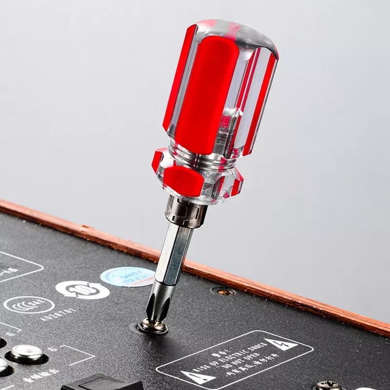 Kit Set Mini Small Portable Radish Head Screw Driver Transparent Handle Repair Hand Tools Precision Car Repair