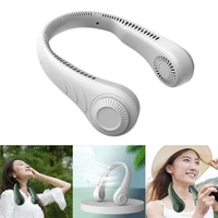 usb portable charging handheld student lazy fan hanging neck wearable net rechargeable mute sports ventilador for home outdoor