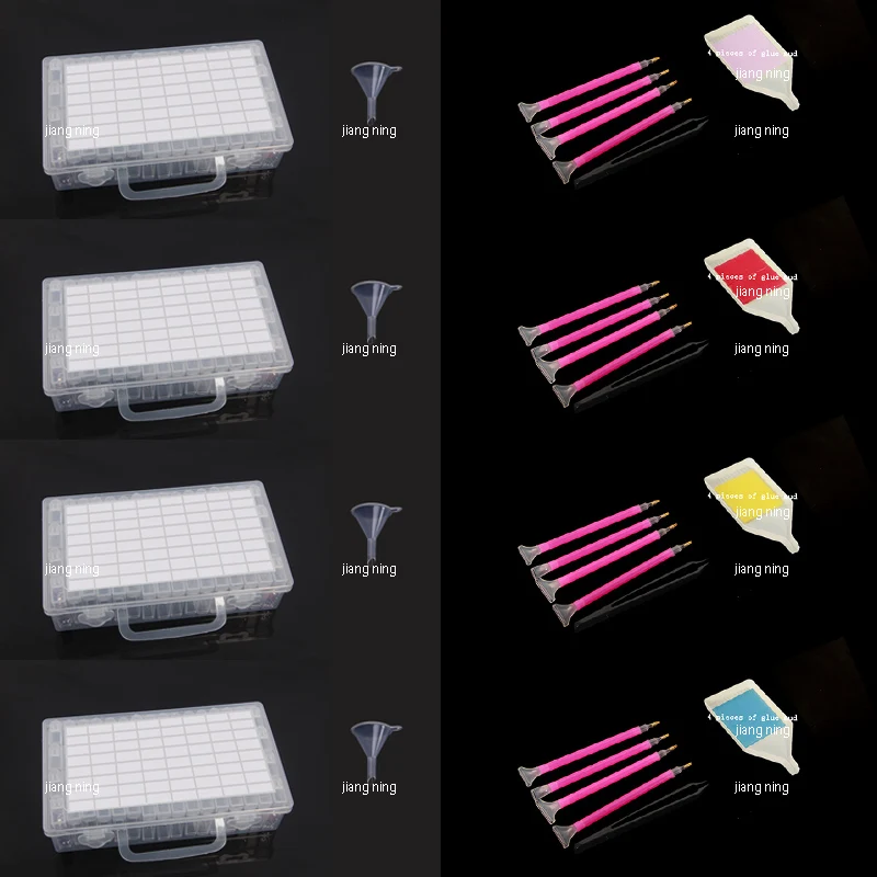 

256 Pc Slot Diamond Painting Tools Accessories Beads Container Diamond Embroidery Kits Organizer Stone Storage Convenience Boxes
