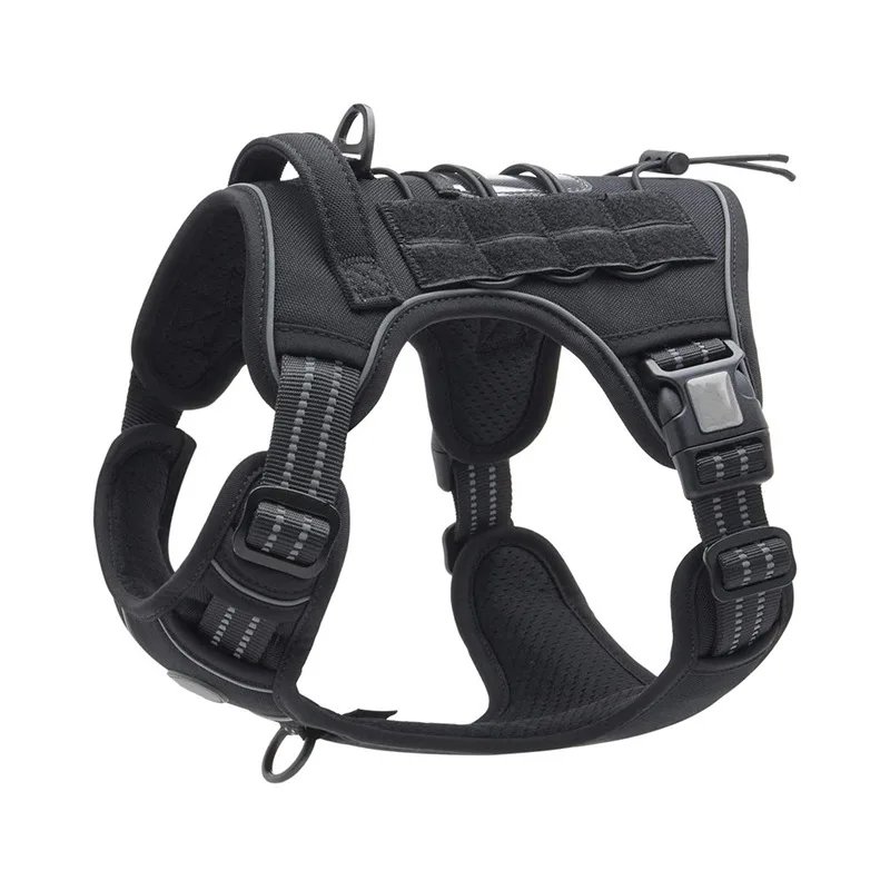 

Tactical Dog Harness Adjustable Pet Vest Reflective Working Training Military Service Dog Harnesses For Small Medium Large Dog