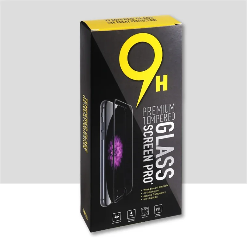 100/200pcs Universal Tempered Glass Screen Protector Paper Retail Package Box For iphone 12 13 14 Samsung Htc lg For Film 10in1