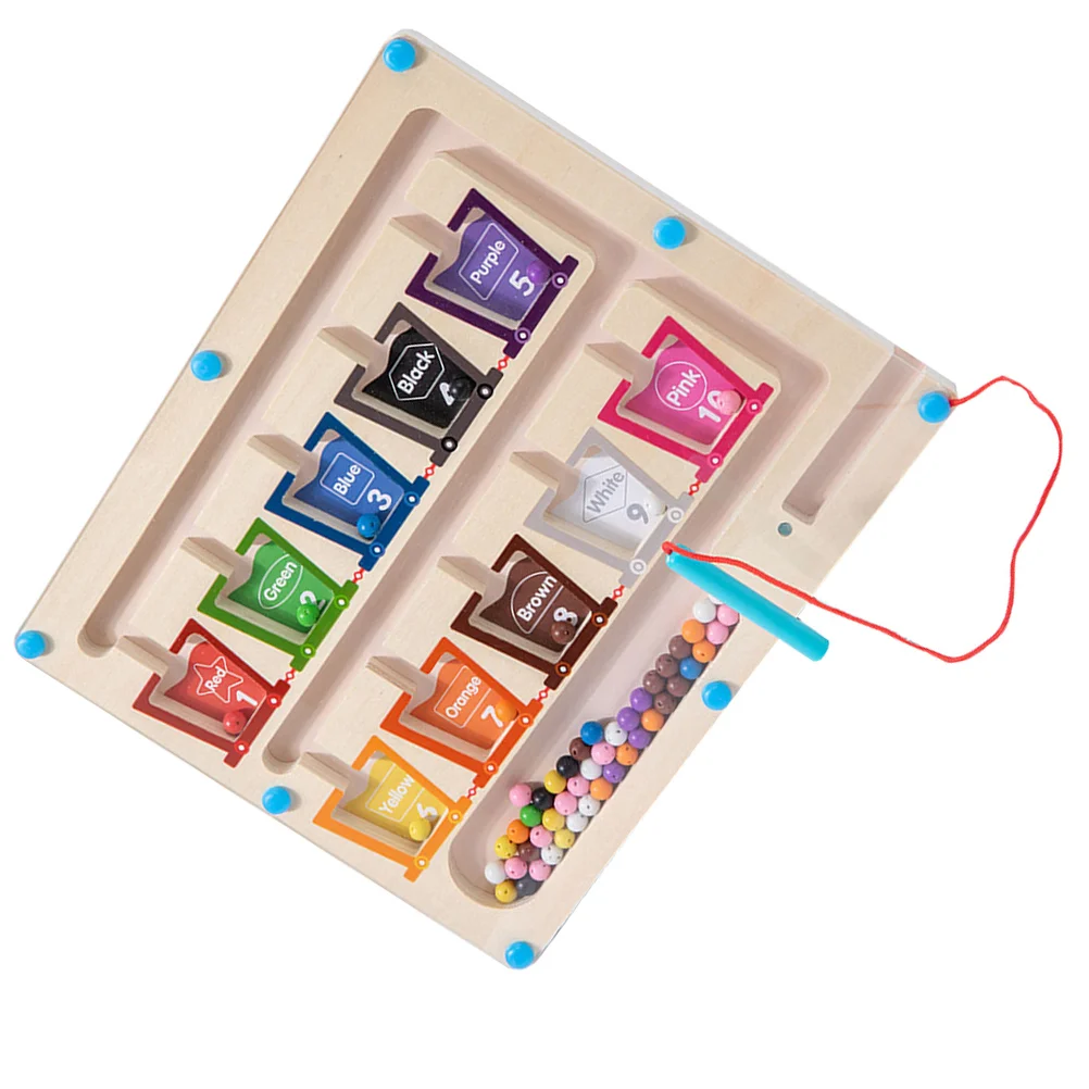 

Counting Toys Boys Educational Kids Magnetic Force Board Toddlers Rolling Bead Montessori