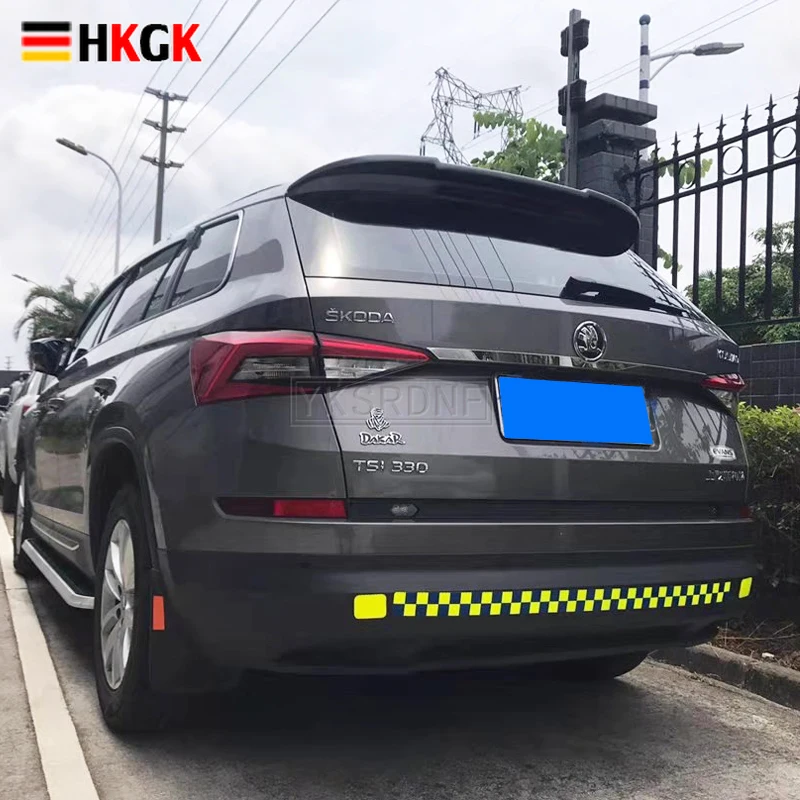 

Автомобильные аксессуары из АБС-пластика, глянцевый черный цвет, задний спойлер на крыло багажника для Skoda Kodiaq 2017 2018 2019