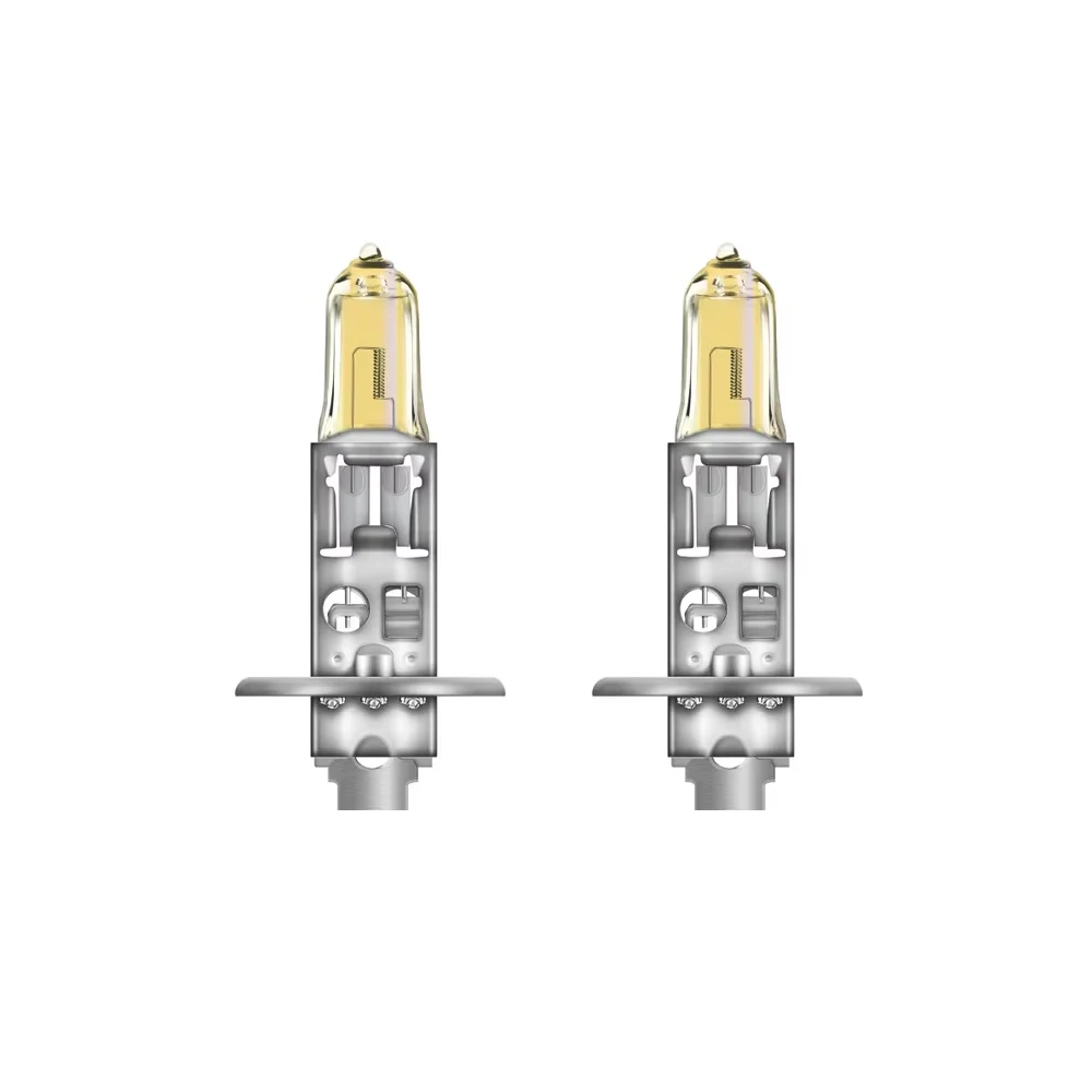 Галогенные лампы OSRAM H1 противотуманные фары 2600K 12 В желтые Автомобильные + 60% ярче