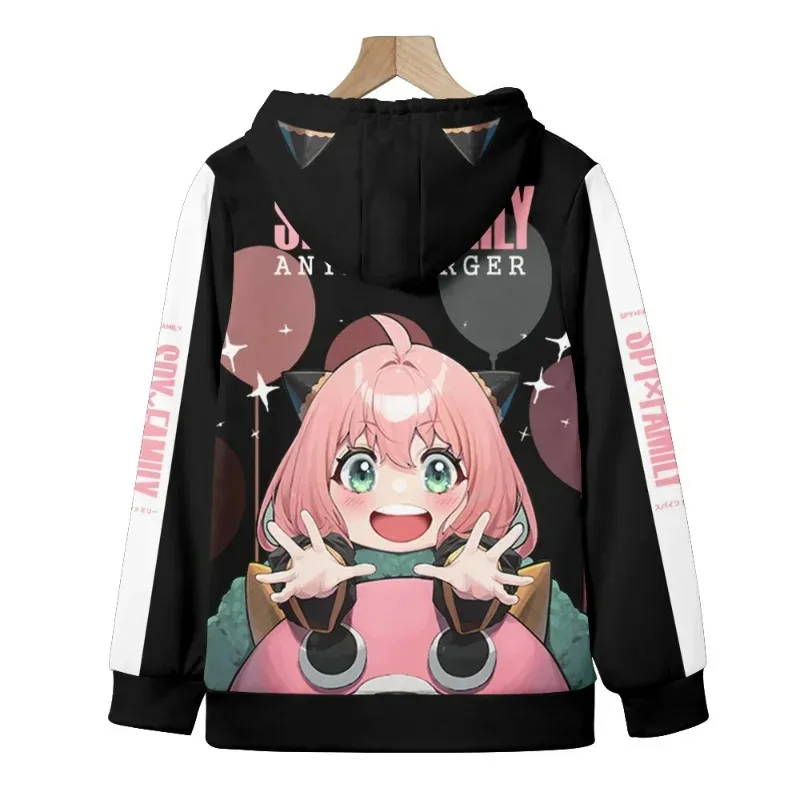 Толстовка с капюшоном для шпионов в стиле аниме мужчин и женщин Kawaii Anya Forger Hood Loid Yor