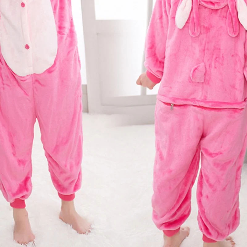 Фланелевой детский комбинезон с рисунком аниме синий розовый межзвездный пижама