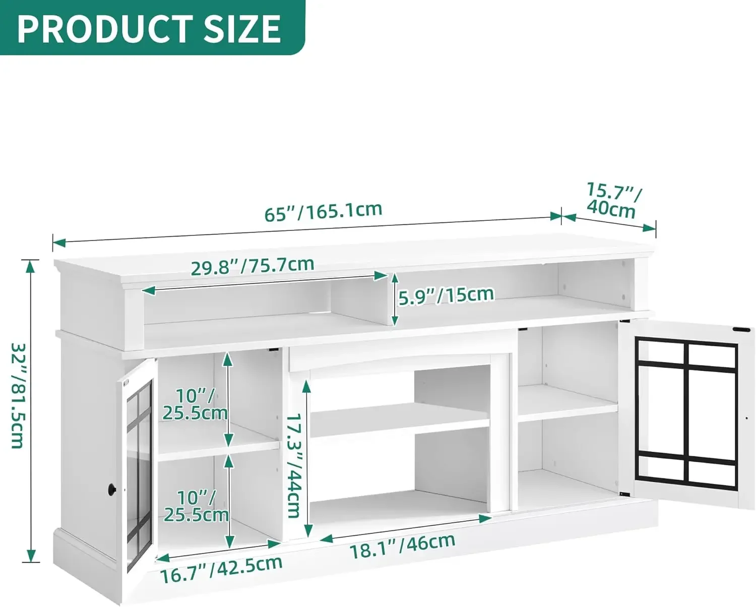 Белая подставка под телевизор YITAHOME для телевизоров 75/65 дюймов современный шкаф