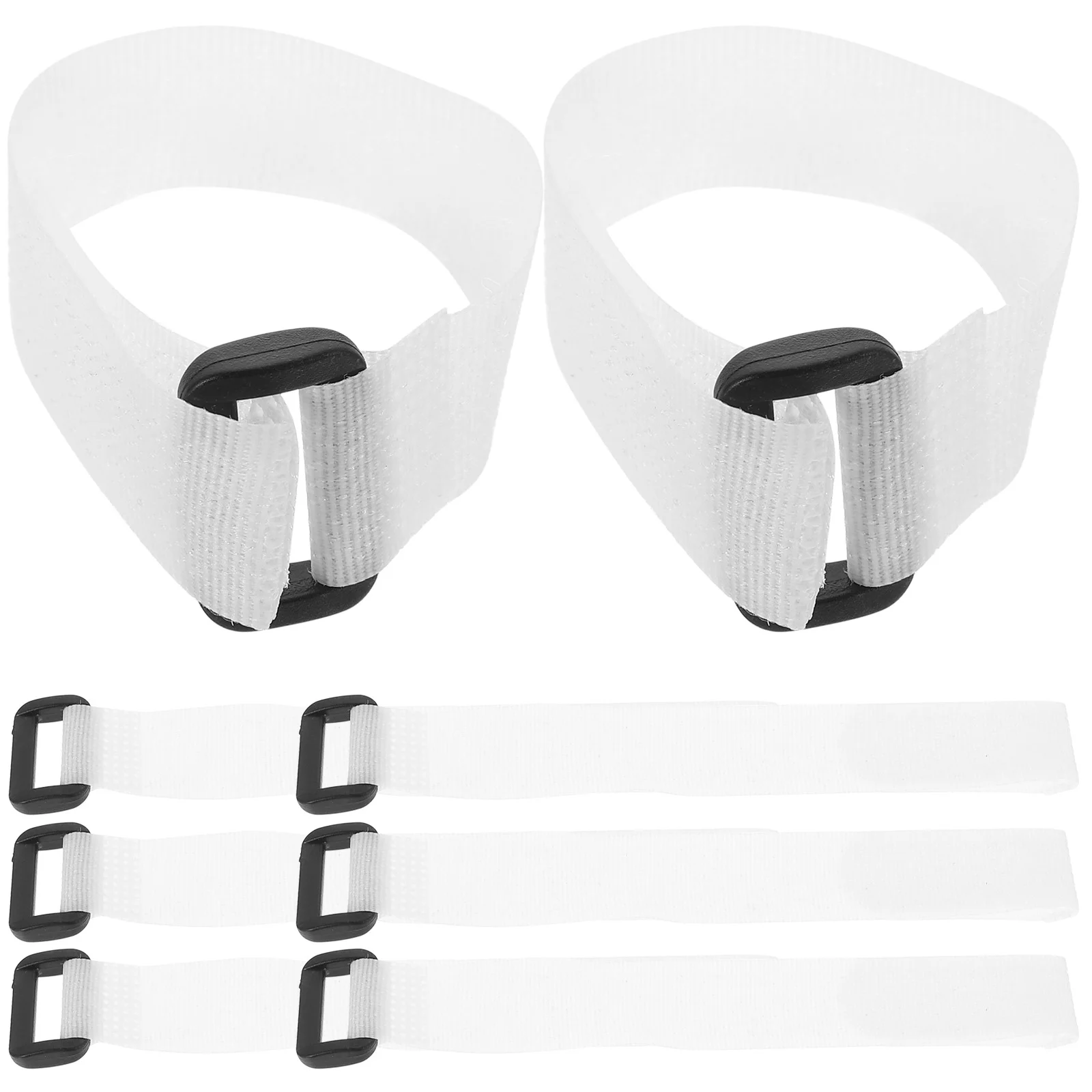 

30 Pcs Fishing Rods Accessories Kickback Straps Sleeve Fixing Holder White Nylon Pole