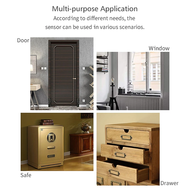 Датчик сигнализации с дистанционным управлением совместимый Alexa Google Assistant