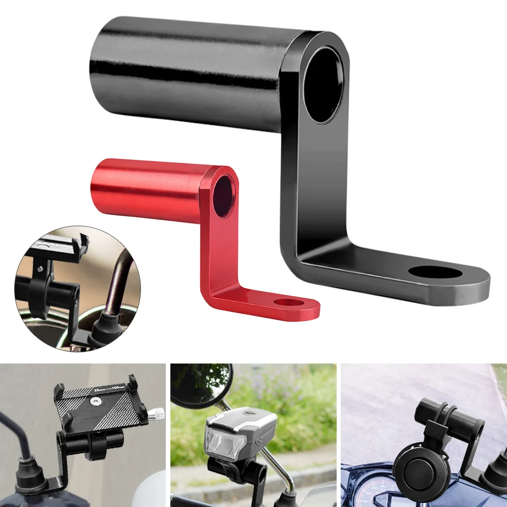 

Motorcycle Bike Rearview Mirror Mount MTB Bicycle Handlebar Stand Rear View Mirror Adapter Mobile Phone Bracket Cycling Parts