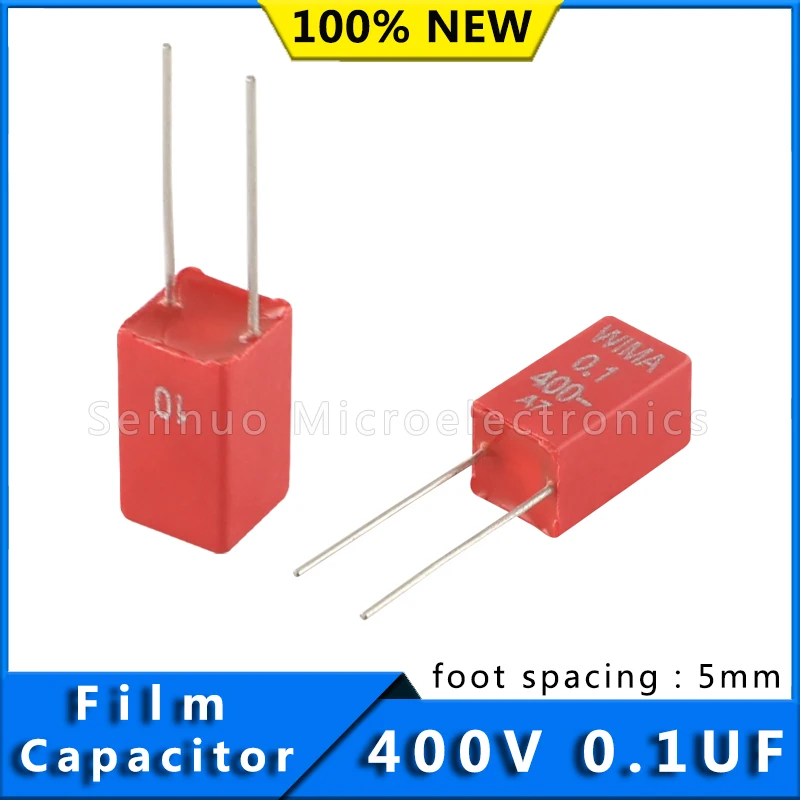 5/10pcs New German WIMA Film Capacitor MKS2 400V 0.1UF 104 Pitch 5mm Audio Infinity MKS2G031001K00KSSD |