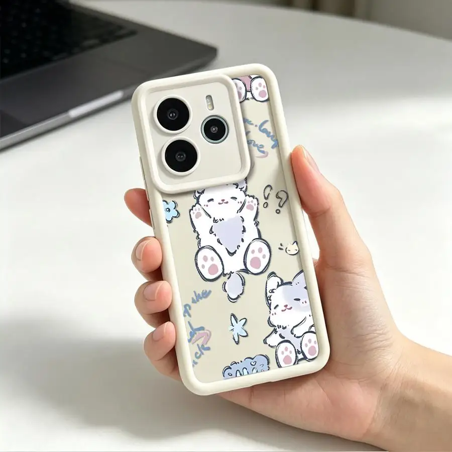 Фото Чехол для телефона с милым принтом ягненка для Xiaomi Redmi Note 15 Pro Plus A2 A1 A5 A3 14C 13 11 9 12C 12 14 13C 10 №2