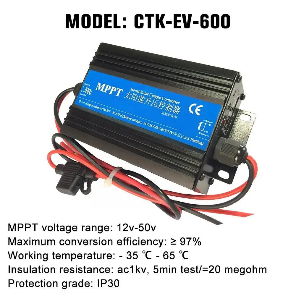 

Mppt 300 Вт 600 Вт 24 В/36 В/48 В/60 в/72 в контроллер заряда солнечной батареи для электрического транспортного средства регулятор заряда напряжения ...