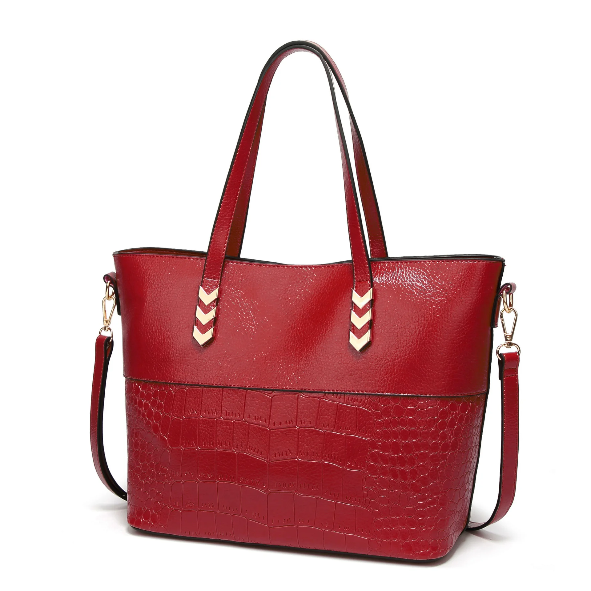 

New fashion portable bag simple fashion women's bag crocodile single shoulder slant across bag