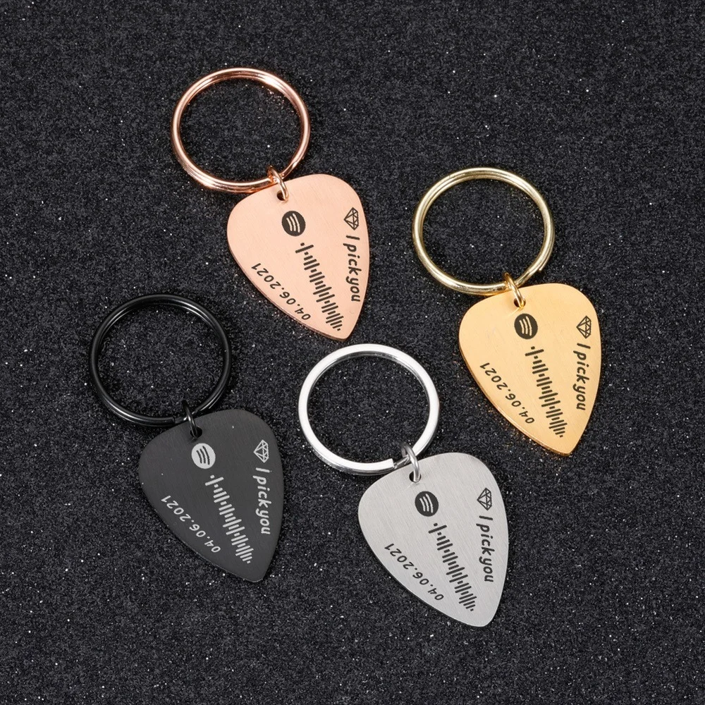 

New Custom Keychain Favorite Song Custom Song Title Singer Personalized Gift for Music Lovers Laser Sculpting Accessories