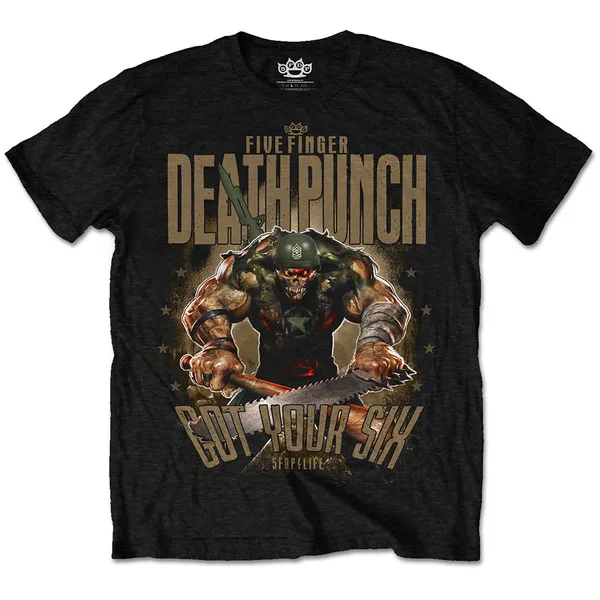 

Five Finger Death Punch Sgt Major Mens Black T Shirt (Medium)