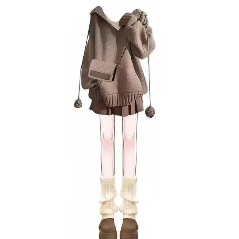 Женский Свободный кардиган с V-образным вырезом эстетические свитера Harajuku Y2K Grunge