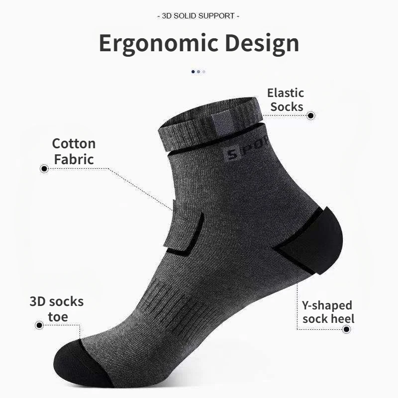 Хлопковые носки для мужчин спортивные дышащие мягкие модные кроссовки с