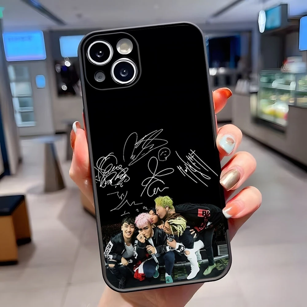 B-BIGBANGs Phone Case Matte Translucent For IPhone 15 Pro 16 Max 13 11 12 14 Xs X Xr 7 8 Plus Se Back Cover