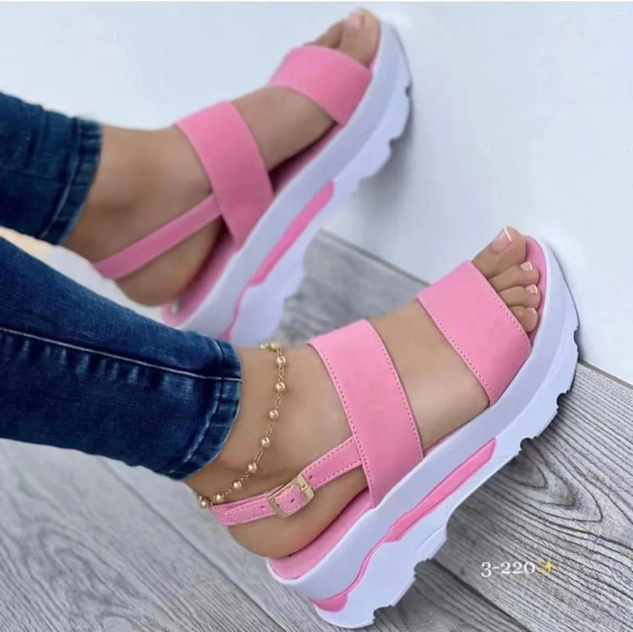 Summer Sandals Women Shoes Peep Toe Women Shoe Casual Women's Shoes Retro Sandals Platform Open Toe Chaussure Femme2023