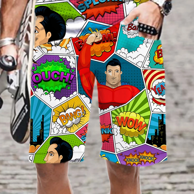 

2022 Men's Casual Shorts Beach Harajuku 3D Printed Pattern Men/Women Loose Streetwear Comfortable Cool Swimsuit Man Fashion