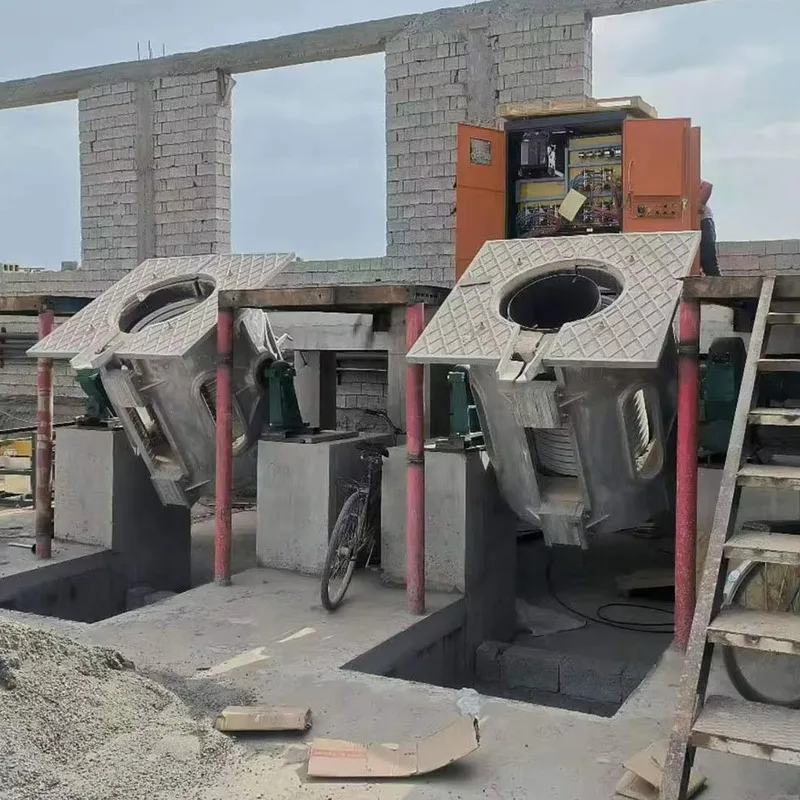 Среднечастотная электрическая индукционная печь для плавления стали/меди 100 кг