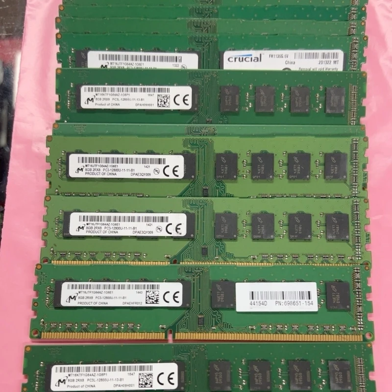 Оперативная память для компьютера Micron RAMS DDR3 8 Гб 1600 МГц DDR3 8 Гб 2Rx8 PC3/PC3L -12800U 1,35/1.5v5