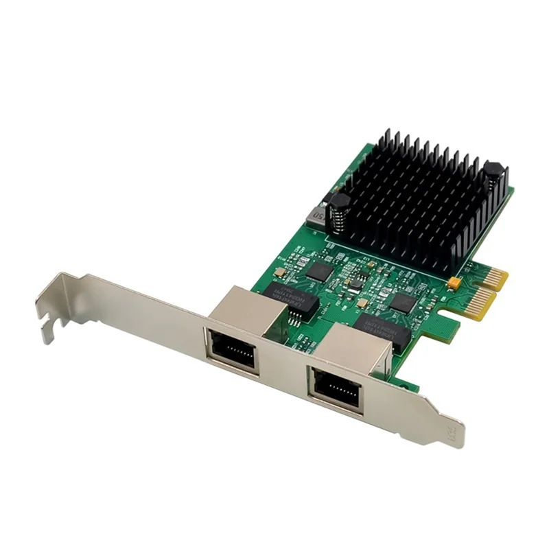 PCI-E X1 2 5G Гигабитная серверная сетевая карта RTL8125B Двухпортовая Ethernet Сетевая