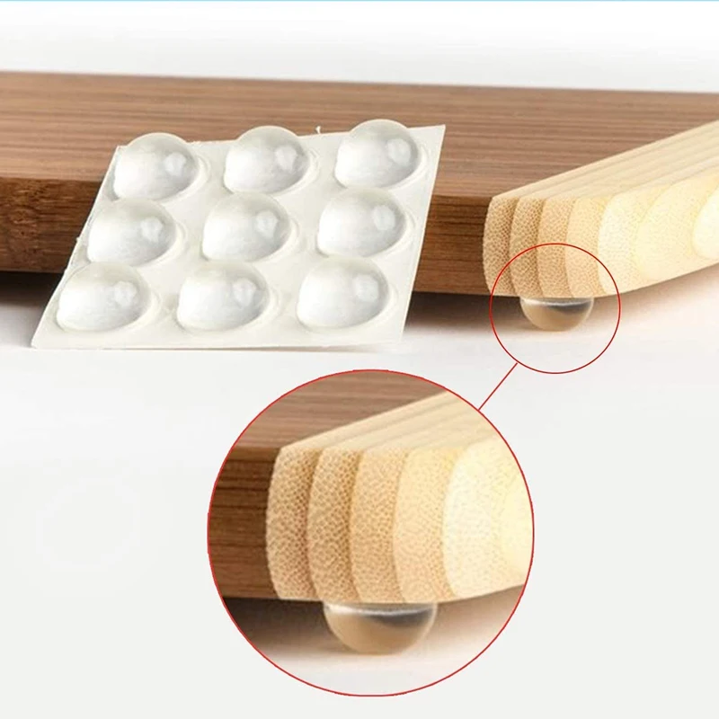 

3M Bumpon Protective Products SJ5382 Transparent Self-Adhesive Skid-resistance Shock-proof Rubber Bumper 1.9mm*6.4mm 144PCS/Set