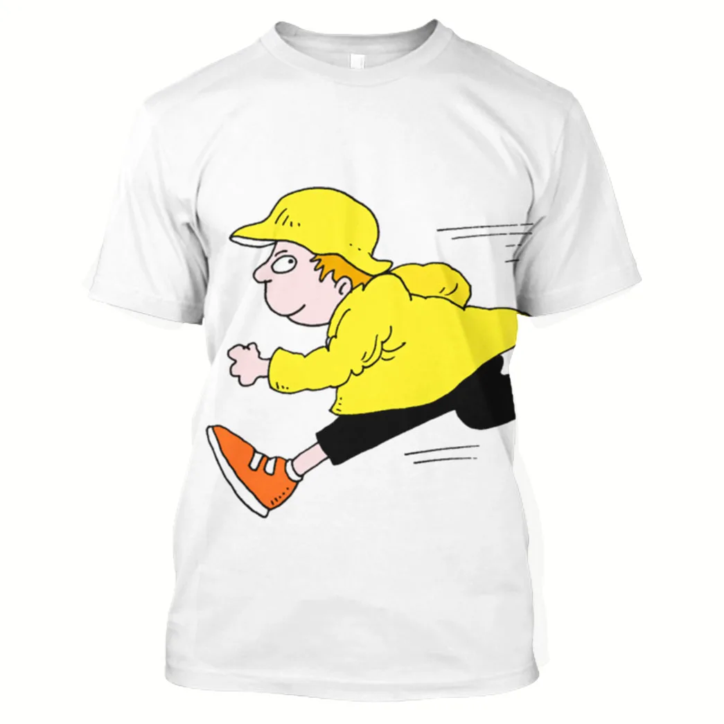 

Jumeast 3D Graphic Tees Oversized Running Printed Men T Shirt Workout Anime Yellow Hat Sweats Gym Fitness Sportswear Jogging Boy