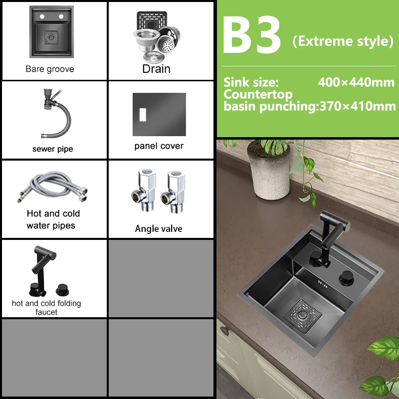 

Мини-раковина Yuki Like из нержавеющей стали