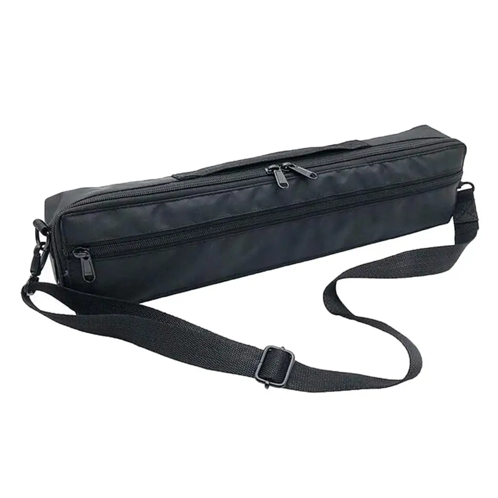 

Portable 17 Holes Flute Case Cover Storage Bag Canvas w/ Shoulder Strap
