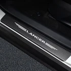 Автомобильные наклейки на порог двери, Виниловый протектор, Накладка на порог автомобиля, защитное покрытие из углеродного волокна, декор для Mitsubishi LANCER EX