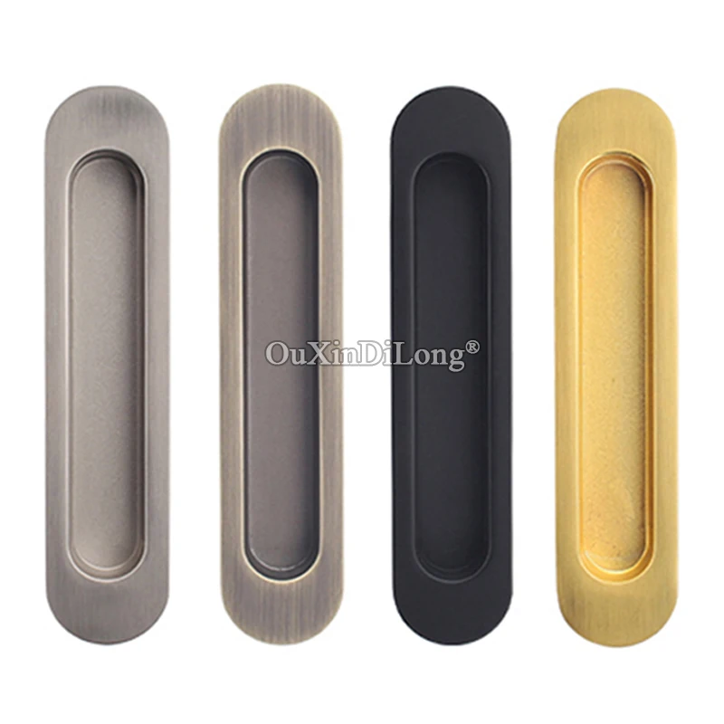 

European American Recessed Sliding Door Handles Invisible Hidden Kitchen Balcony Barn Door Handles Wood Flush Door Pulls Handles