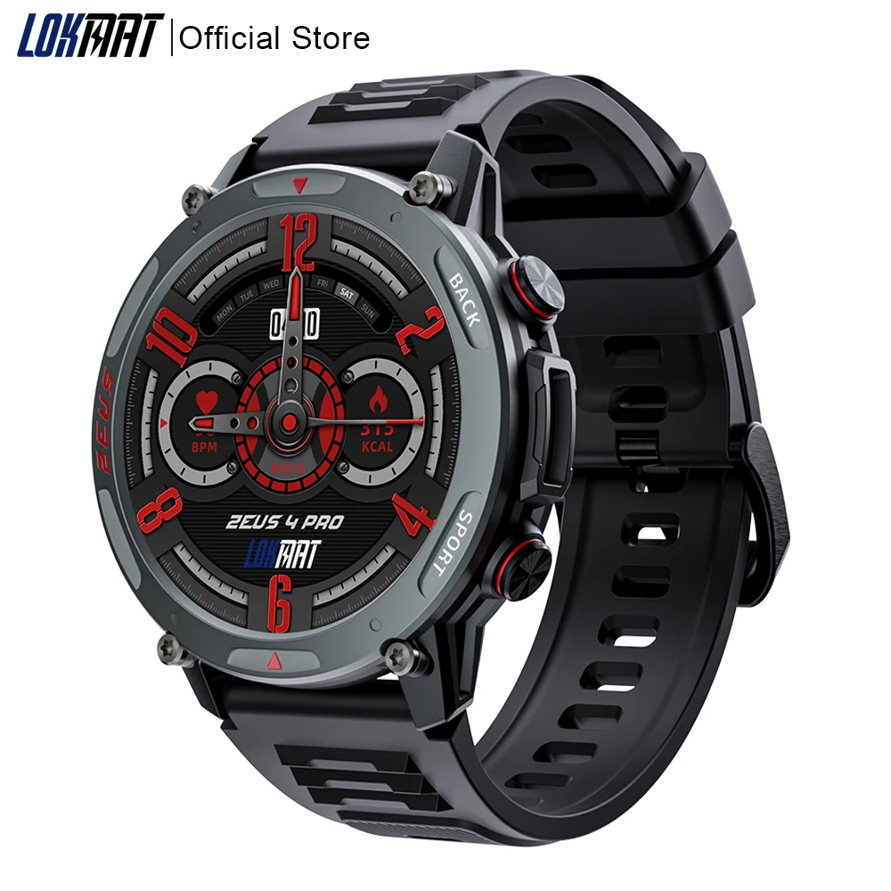 LOKMAT ZEUS 4 PRO Смарт-часы 1 43 Amoled с круглым экраном BT Calls Smartwatches Фитнес-трекер Монитор