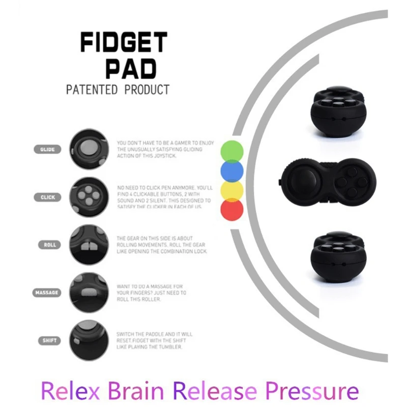 Controller Pad Game Focus Toy with Keyring Set Smooth ABS Plastic Stress Relief Toys for Add |