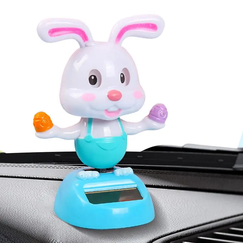 

Танцующая игрушка на солнечной батарее, танцующий кролик на солнечной батарее, украшения для автомобиля, игрушечный автомобиль, Женский по...