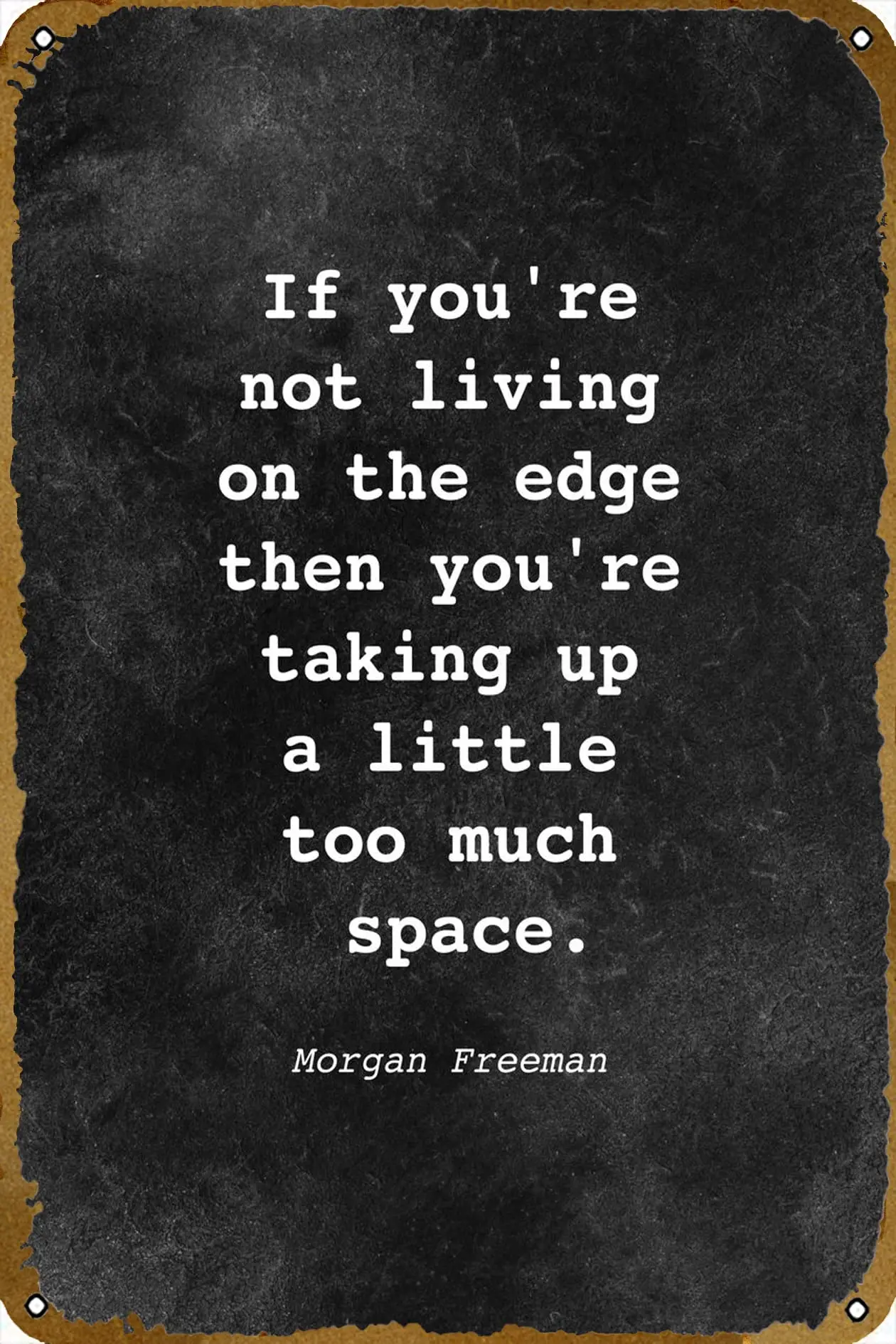 Морган Фримен Цитата D014 фильм жестяной знак винтажный металлический для мужчин