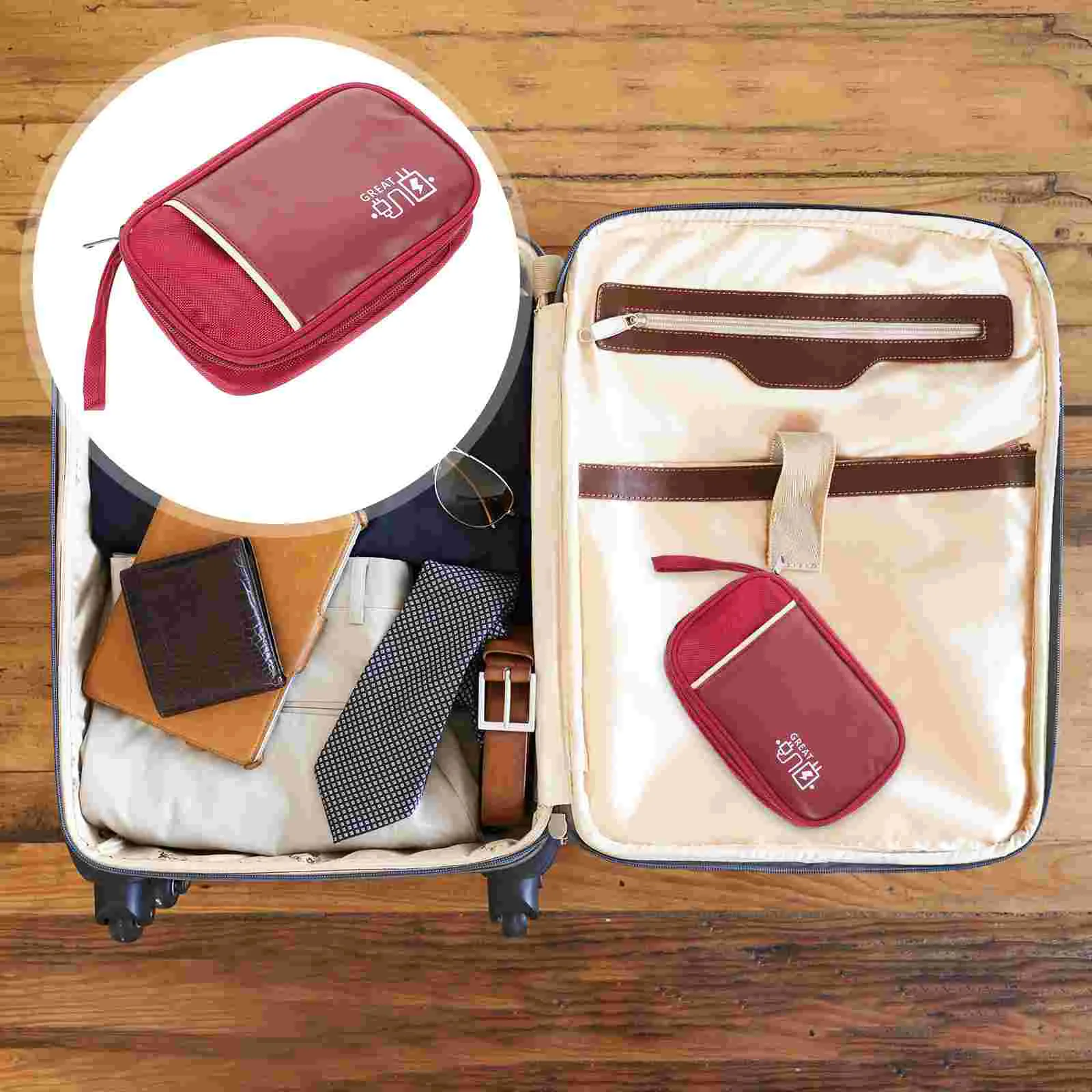 

Electronics Enclosure Multifunction Storage Bag Travel Gadgets Cable Case Cord Organizer Miss