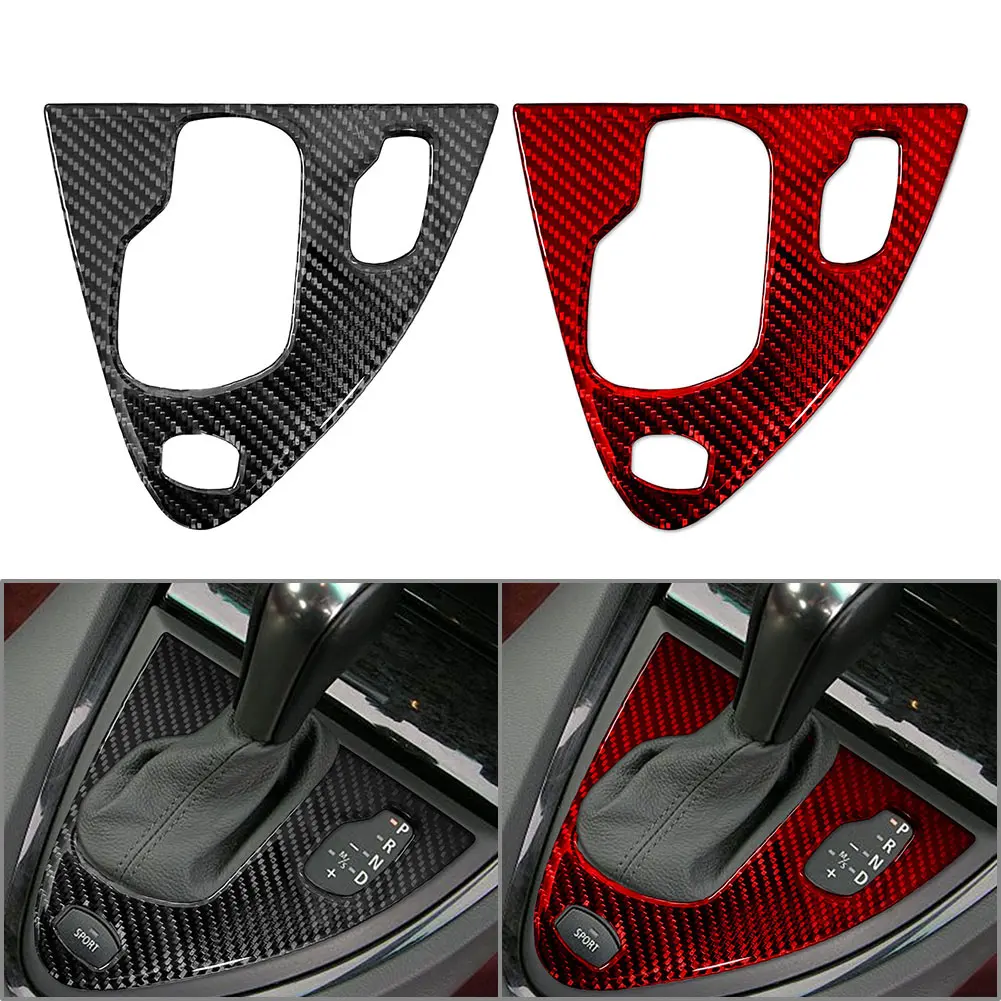 RHD углеродное волокно крышка панели автоматического переключения передач