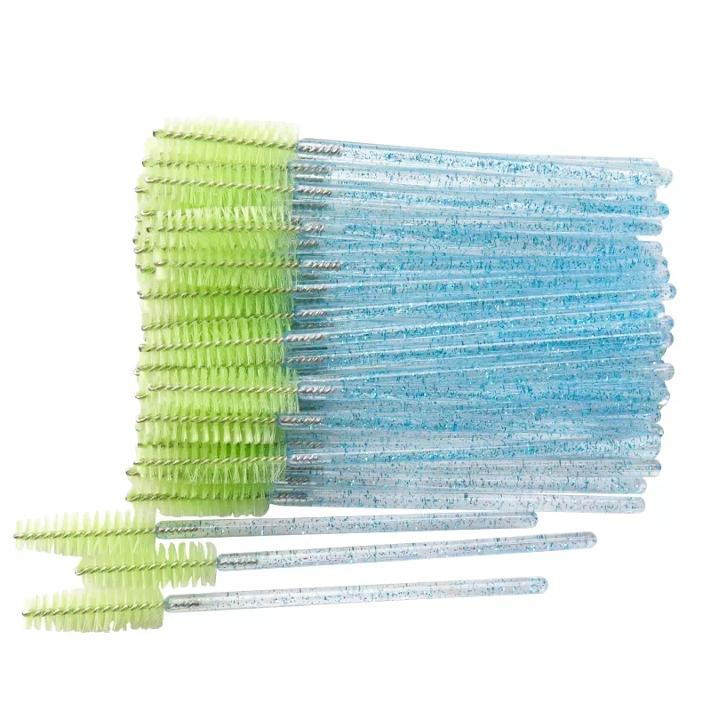 

Pcs Disposable eyelash brushes Nylon brow brush Crystal Mascara Wands Applicator eyelash Cosmetic comb women Makeup tools