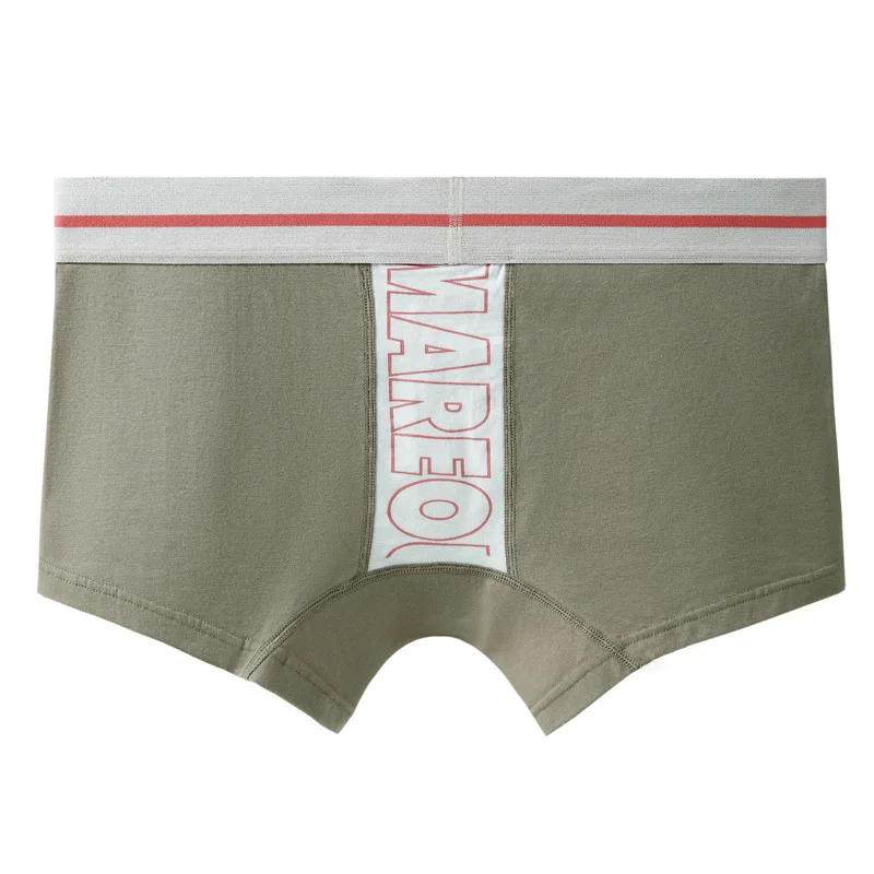 Men's underwear, pure cotton shorts, summer boxer shorts, comfortable and breathable for youth sports 3PCS