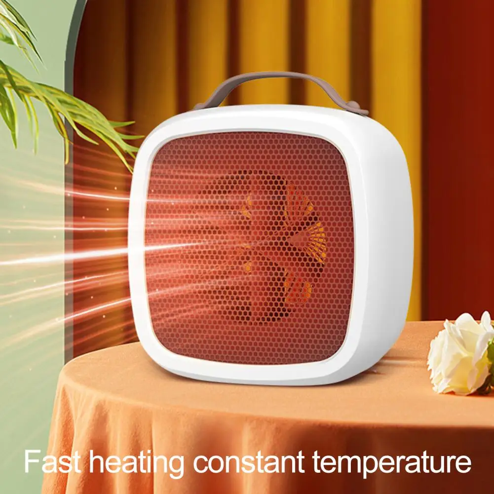 

500w Mini Electric Heater Fan with Handle Portable Home Desktop Winter Warm Air Blower Household Office Electric Warmer Machine