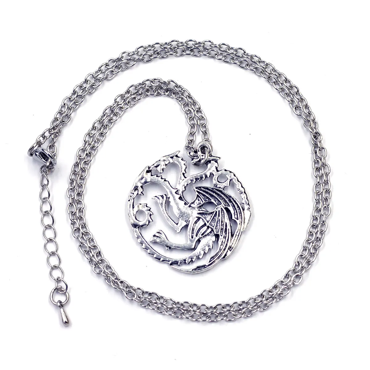 

5Pcs Necklaces Dragon Pendant Lobster Clasps Creation Extension Chain Women & Men Jewelry 65cm