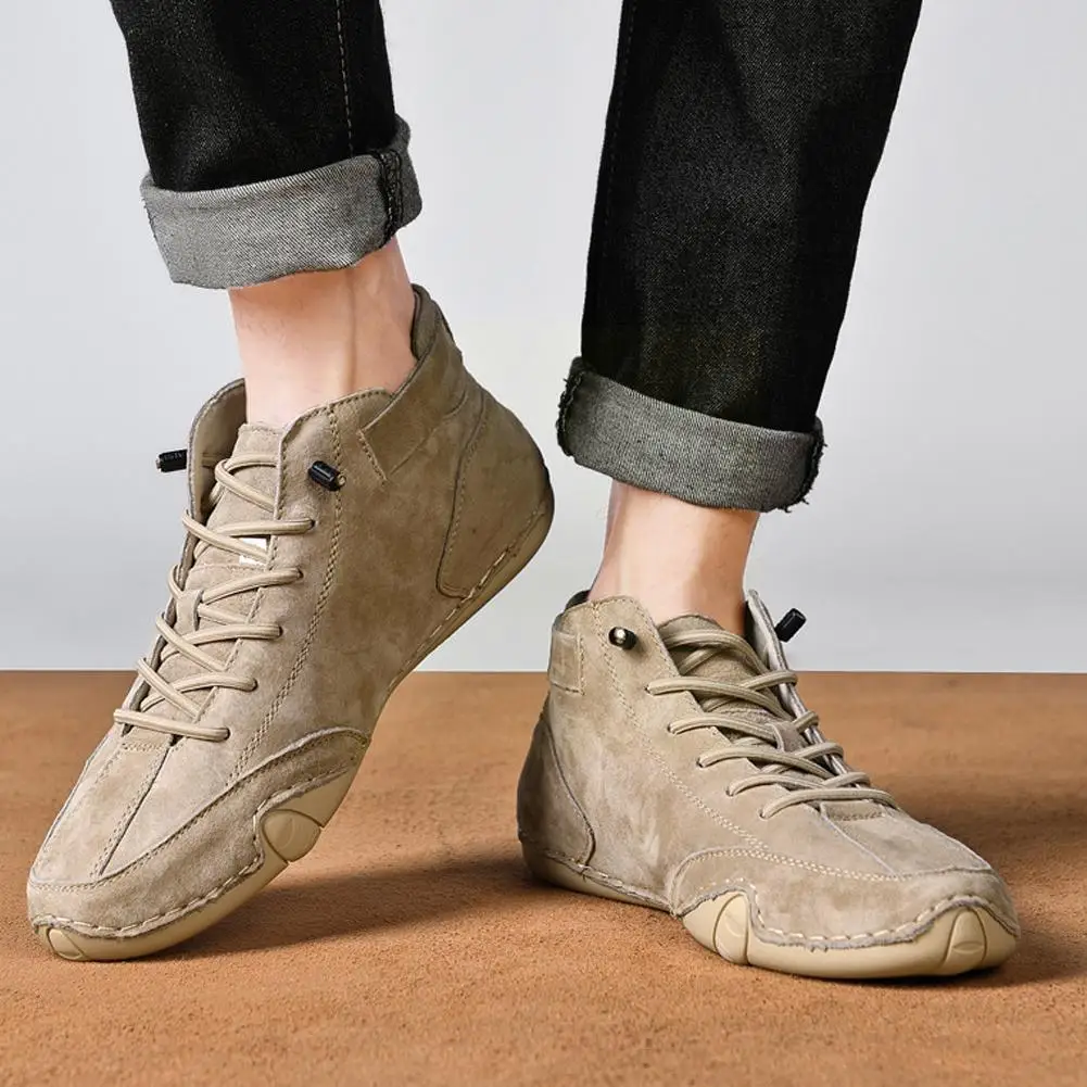 

Мужские ботинки, весенние высокие кроссовки, новинка 2022, женская повседневная обувь для улицы, мужские повседневные ботинки из натуральной кожи, Zapatillas H B9N7