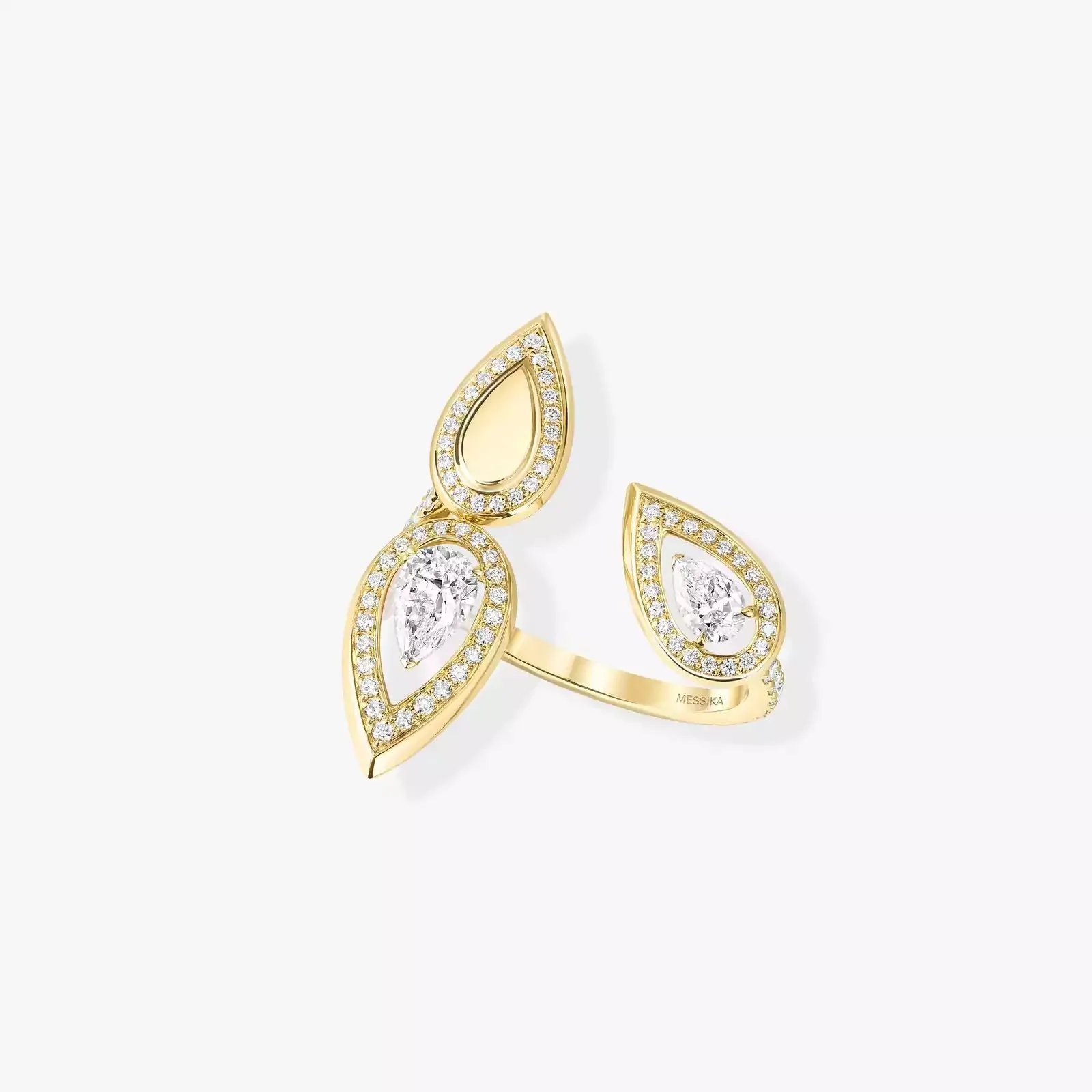 Коллекция FIERY TRIO из стерлингового серебра S925 асимметричное женское кольцо с