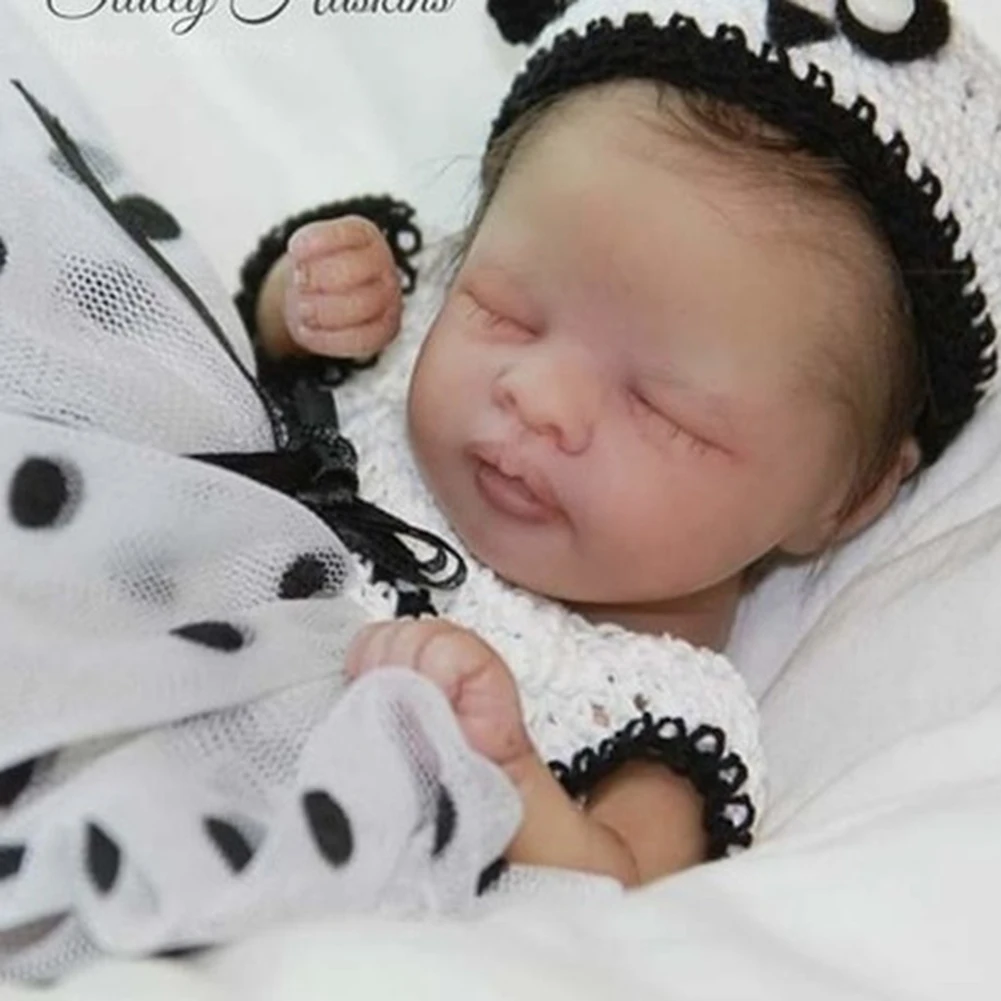 

NPK 8 Inch Reborn Doll Kit Your Hand Doll Fresh Color Unfinished Doll Parts With Body Semi-finished Fabric Doll Children's Gift