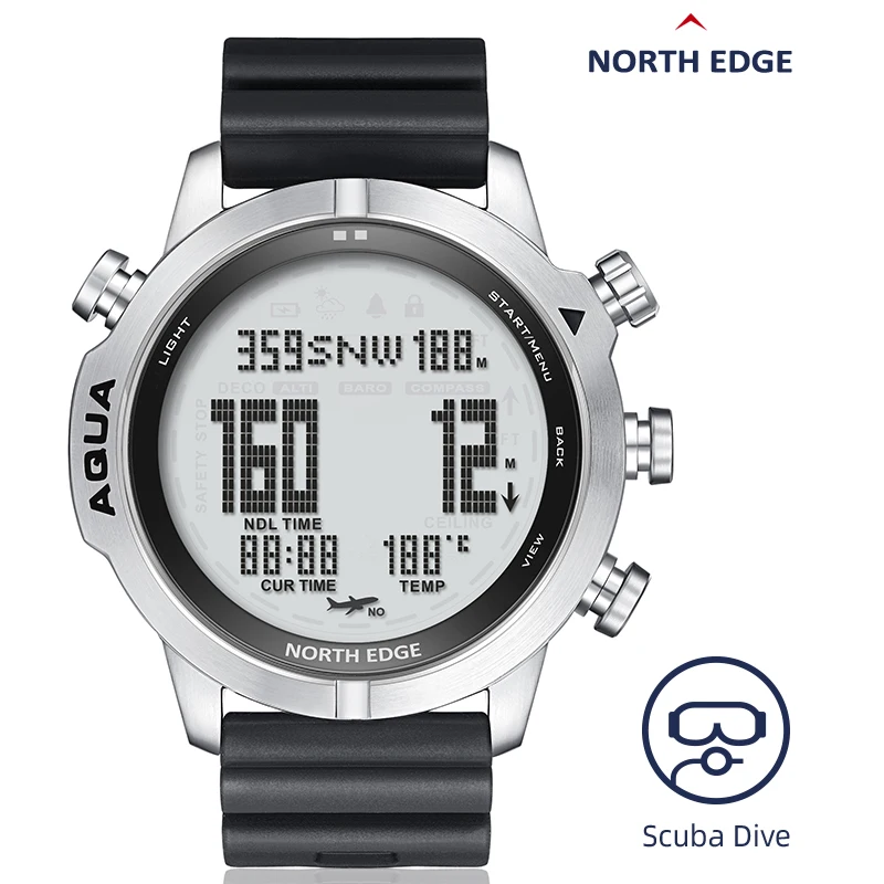 Фото TF NORTH EDGE AQUA 100M Смарт-часы для подводного плавания для мужчин reloj inteligente Высотомер Барометр Компас relojes Смарт-часы 2025 №4
