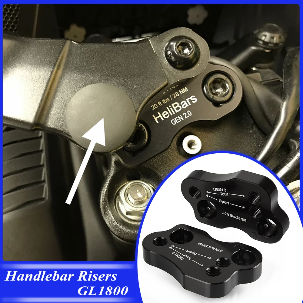 

For Honda Goldwing Gold Wing GL1800 GL 1800 2018 2019 2020 Motorcycle Handle Bar Clamp Extend Handlebar Riser Relocation Adapter